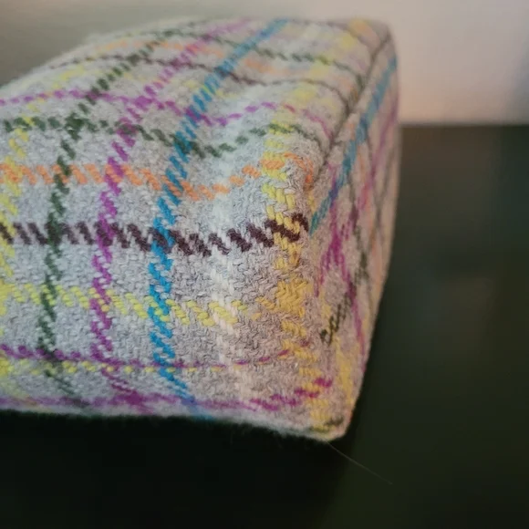 Coach Penelope Tattersall Plaid Wool Tweed Leather Handbag - Picture 11 of 13